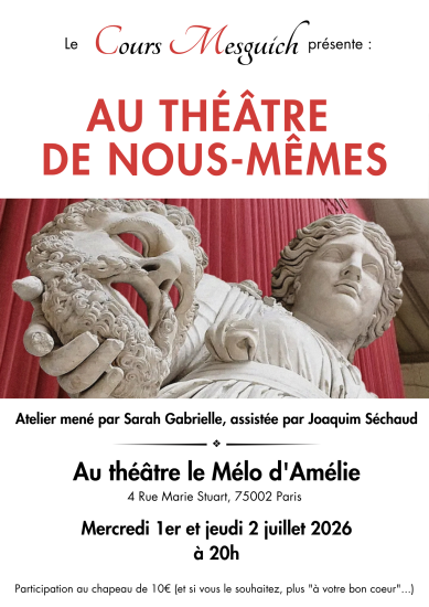 Affiche spectacle 2026 Atelier